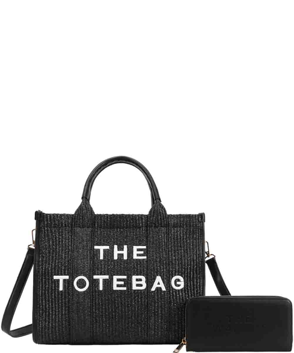 The Tote Bag Woven W/ Matching Wallet