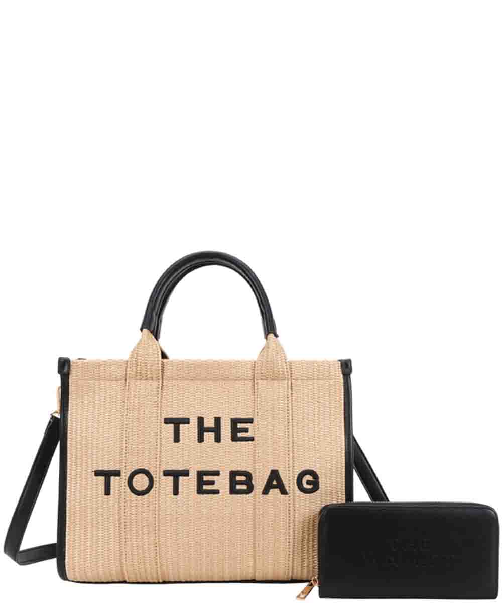 The Tote Bag Woven W/ Matching Wallet