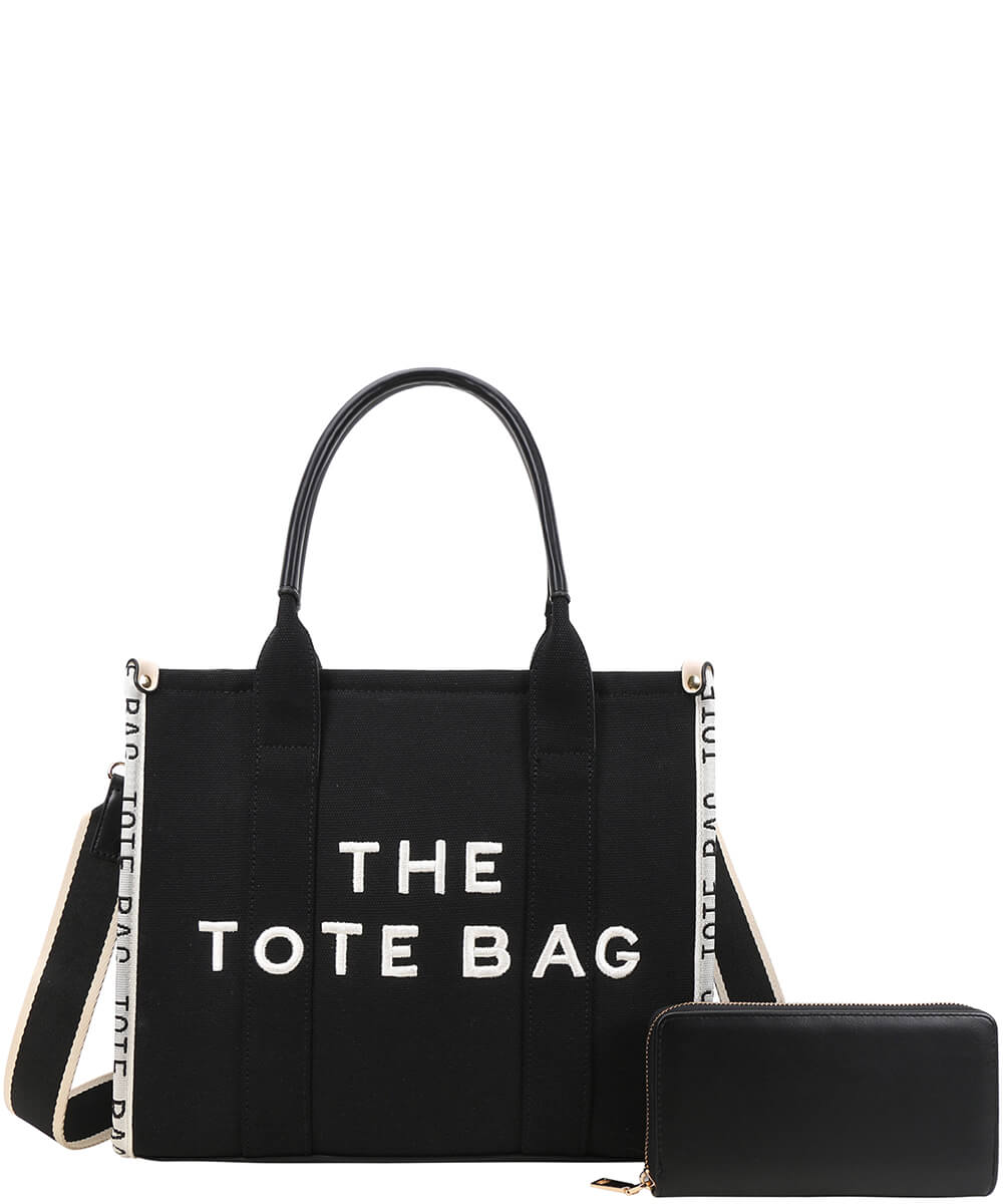 Large Tote Bag W/ Matching Wallet