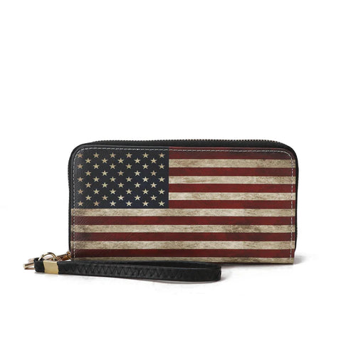 American Flag Vegan Leather Wallet