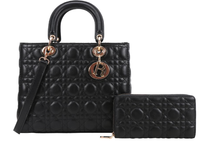 Medium Soft Lady Handbag W/ Matching Wallet