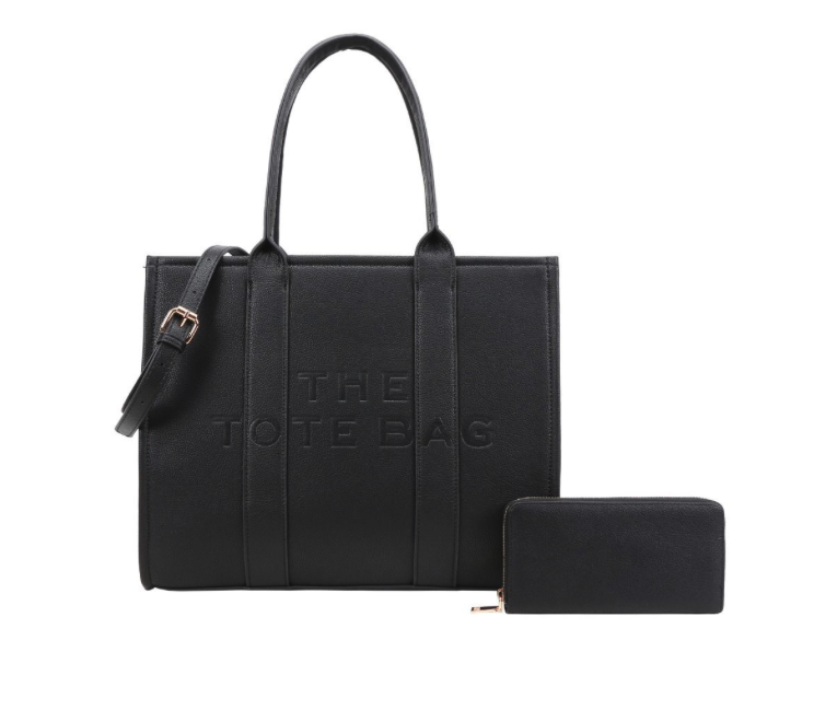 Large The Tote Bag W/ Matching Wallet