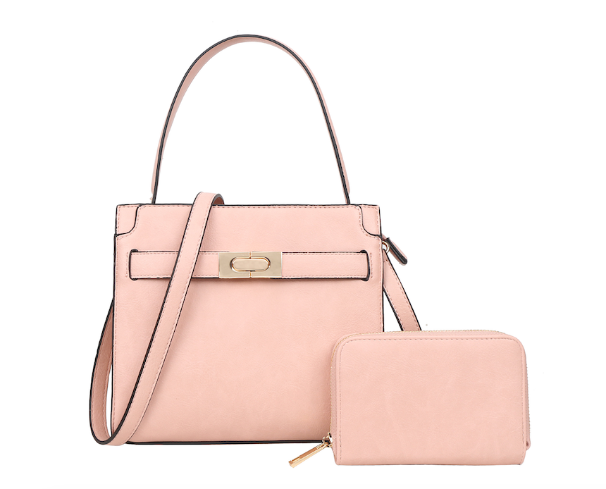 Designer Style Handbag W/ Matching Wallet