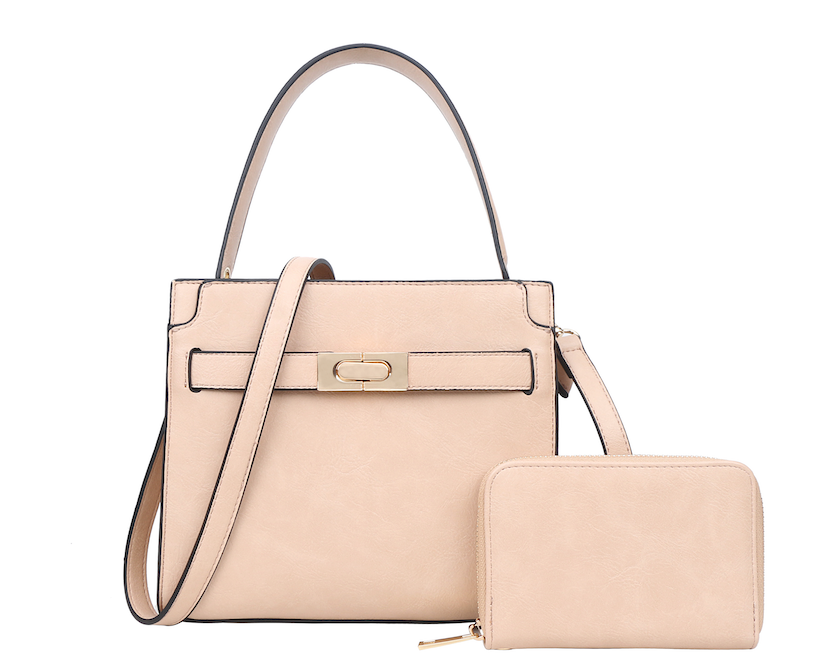 Designer Style Handbag W/ Matching Wallet