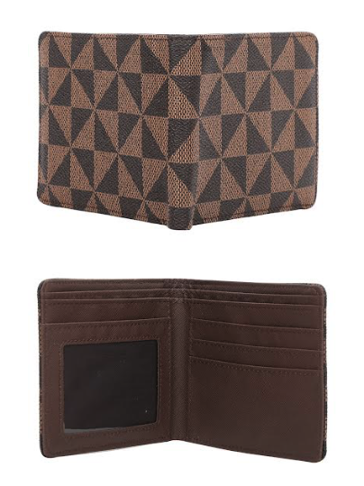 Damier Print Wallet