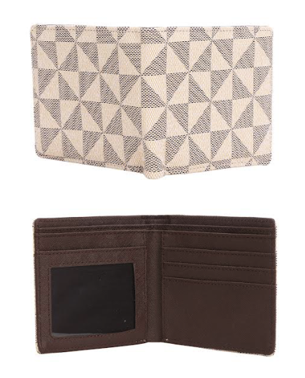 Damier Print Wallet