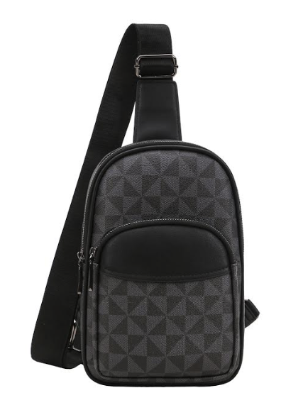 Geometric Print Sling Bag