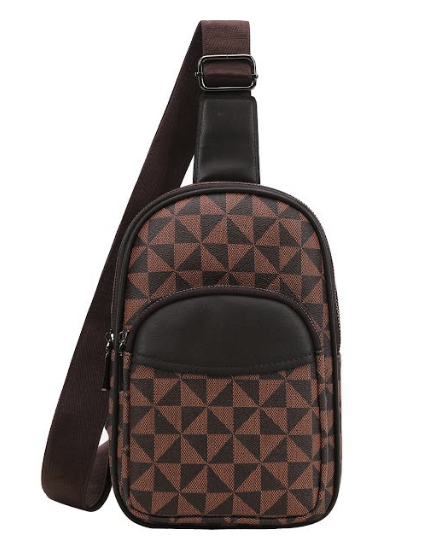 Geometric Print Sling Bag