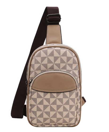 Geometric Print Sling Bag
