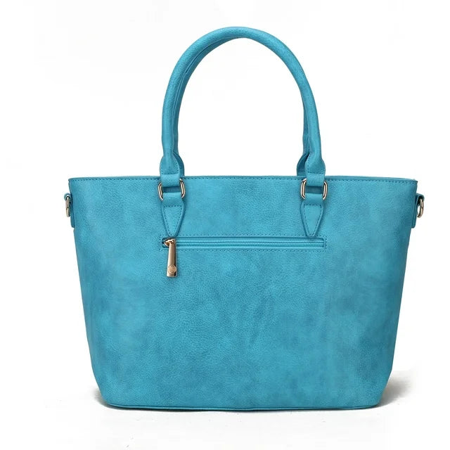 Women's Tote Bag- USA Flag- Vegan Leather